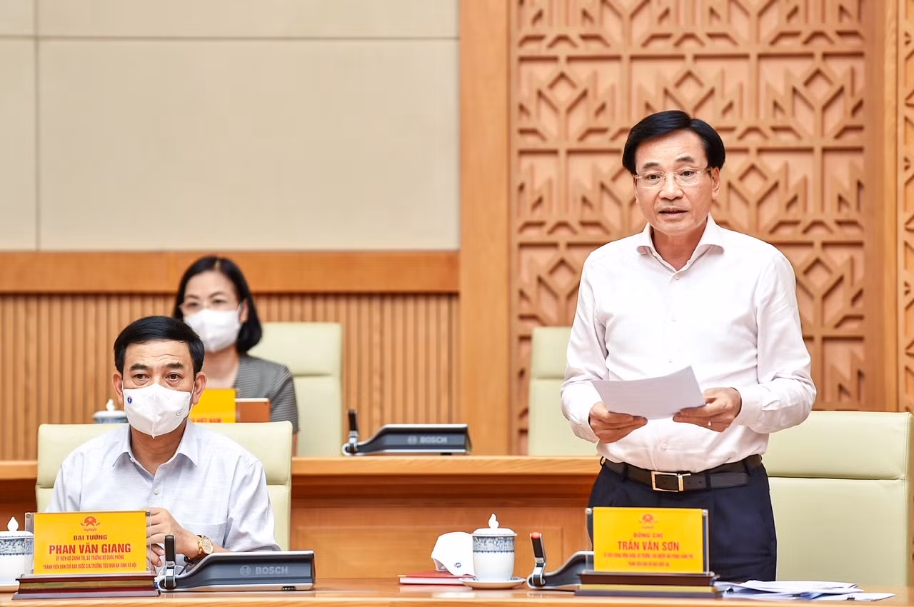 Bộ trưởng, Chủ nhiệm Văn phòng Chính phủ Trần Văn Sơn phát biểu tại cuộc họp. Ảnh: VGP/Nhật Bắc Bộ trưởng, Chủ nhiệm Văn phòng Chính phủ Trần Văn Sơn phát biểu tại cuộc họp. Ảnh: VGP/Nhật Bắc