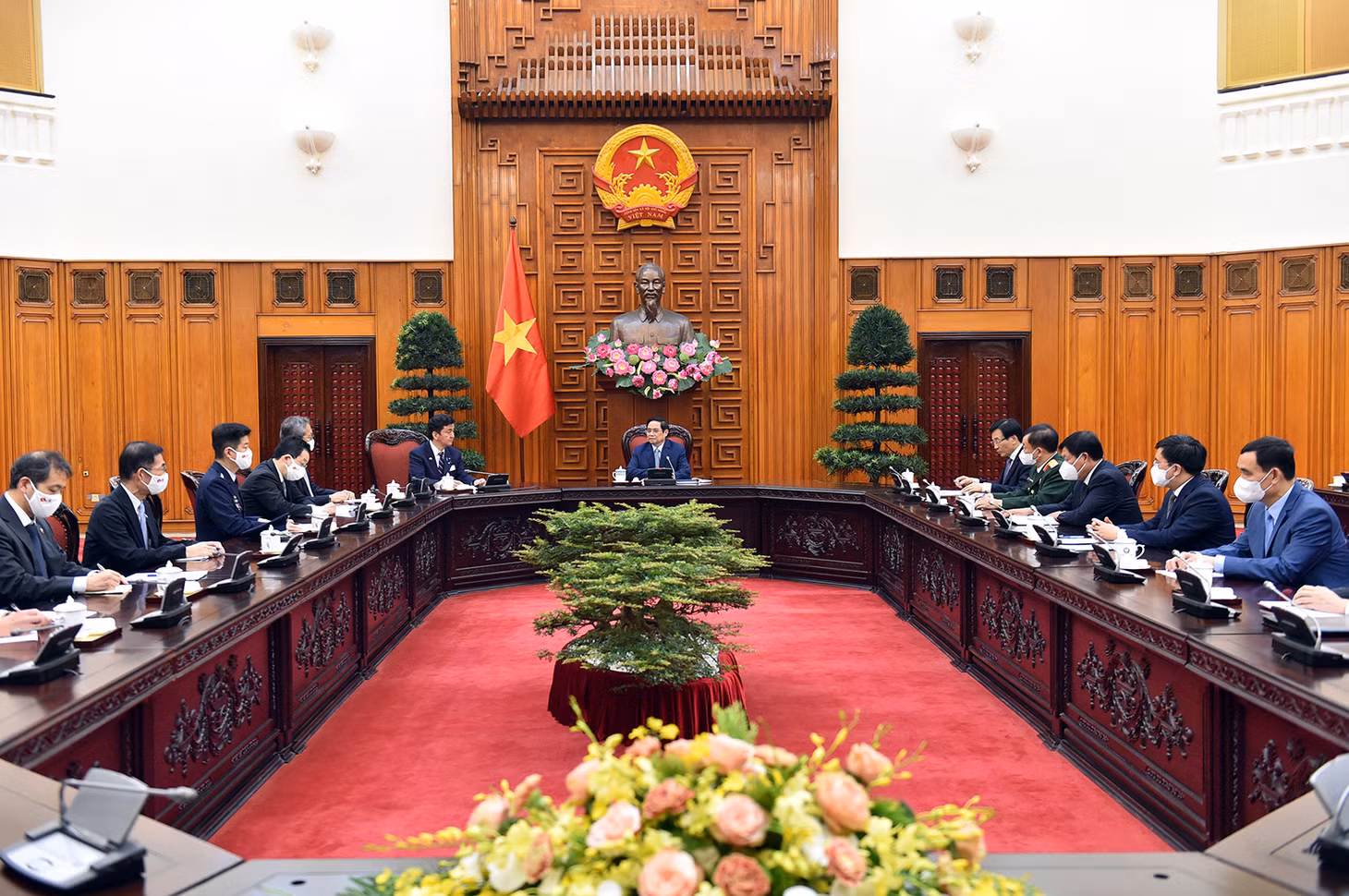 Thủ tướng Phạm Minh Chính tiếp Bộ trưởng Bộ Quốc phòng Nhật Bản ảnh 3 Thủ tướng Phạm Minh Chính tiếp Bộ trưởng Bộ Quốc phòng Nhật Bản ảnh 3