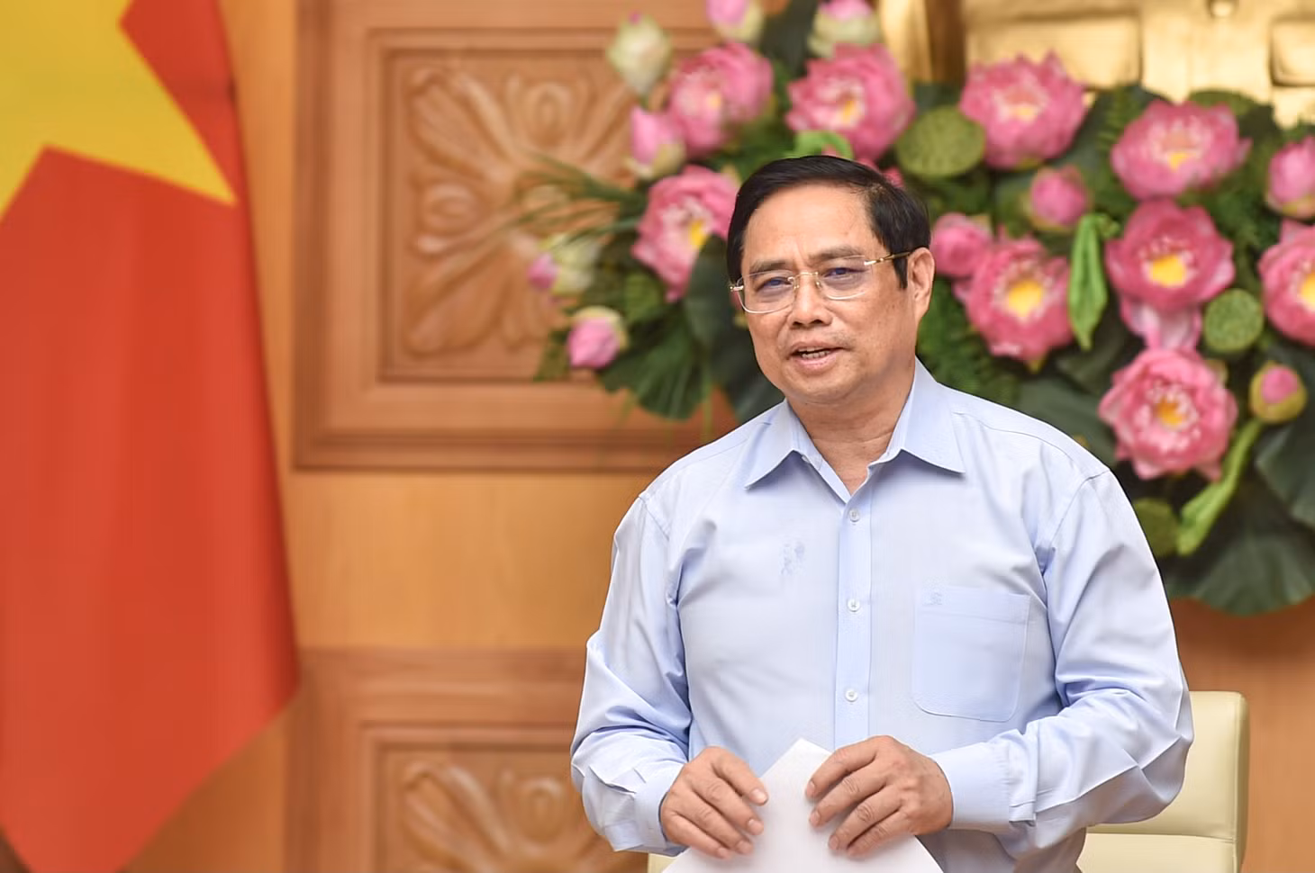 Thủ tướng yêu cầu người đứng đầu các địa phương, bộ, ngành tiếp tục lắng nghe, giải quyết kịp thời, hiệu quả các khó khăn, vướng mắc, triển khai các biện pháp hỗ trợ các doanh nghiệp - Ảnh: VGP/Nhật Bắc
