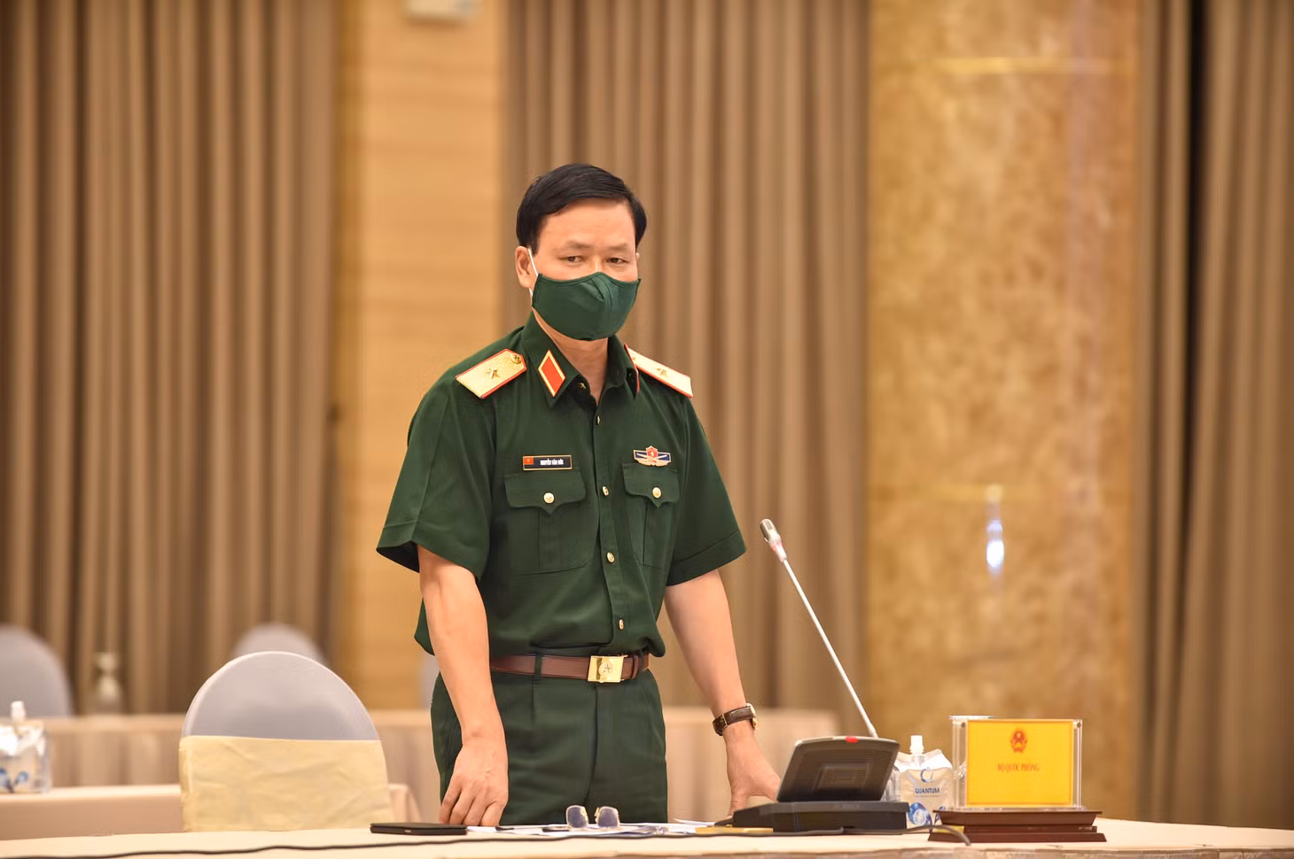 Thiếu tướng Nguyễn Văn Đức, Cục trưởng Cục Tuyên huấn (Bộ Quốc phòng). Ảnh: VGP/Nhật Bắc Thiếu tướng Nguyễn Văn Đức, Cục trưởng Cục Tuyên huấn (Bộ Quốc phòng). Ảnh: VGP/Nhật Bắc