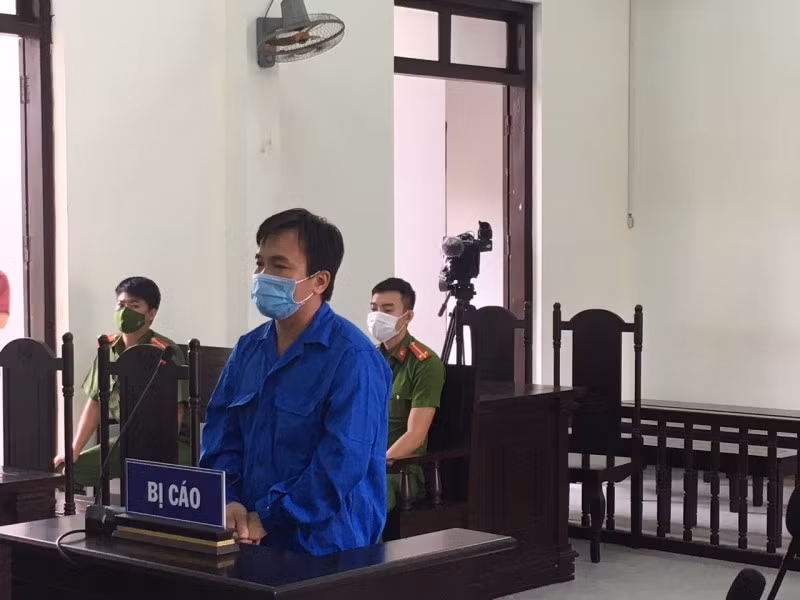 Lưu Văn Chiến tại tòa.