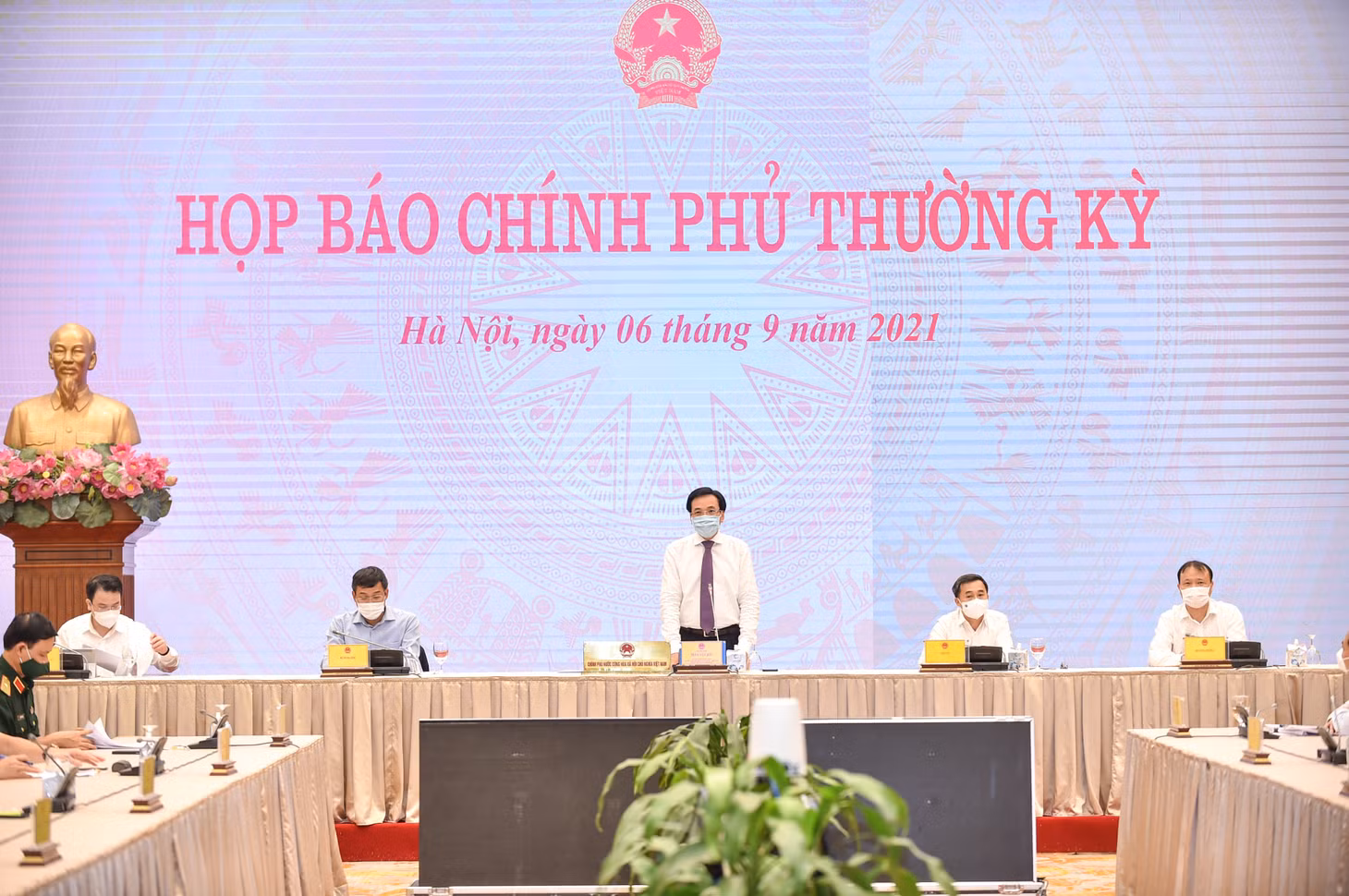 Toàn cảnh họp báo. Ảnh: VGP/Nhật Bắc Toàn cảnh họp báo. Ảnh: VGP/Nhật Bắc