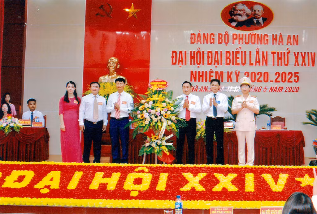Đảng bộ phường Hà An (TX Quảng Yên) tổ chức Đại hội đại biểu lần thứ XXIV, nhiệm kỳ 2020-2025. Ảnh: Xuân Năm