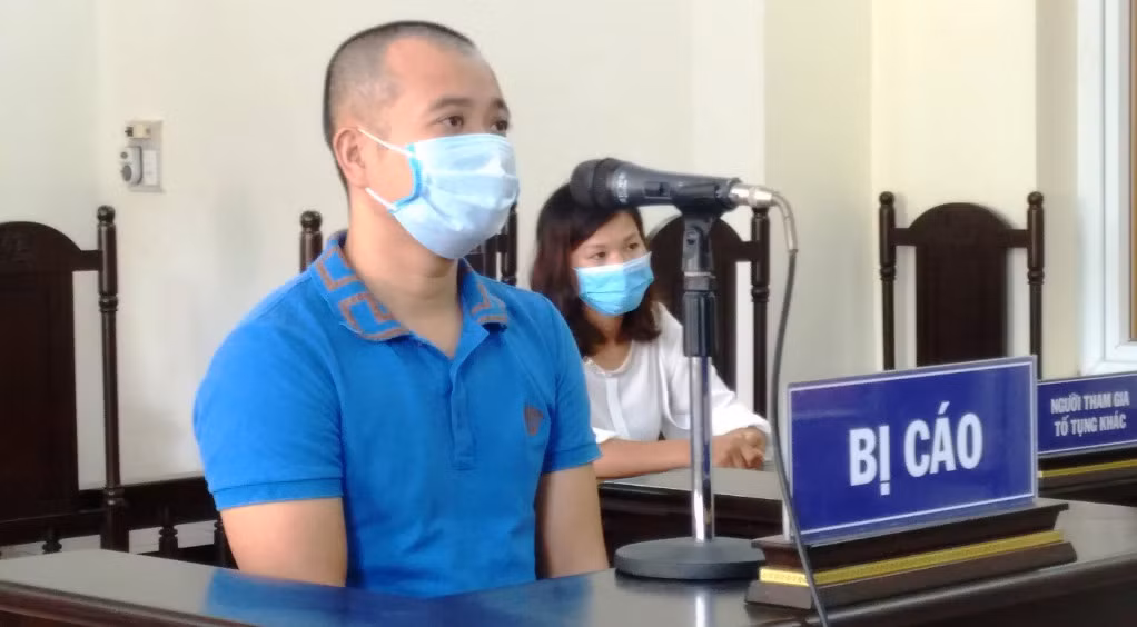Lương Thanh Tùng tại phiên tòa.