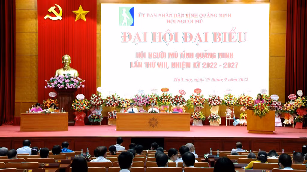 Đại hội Đại biểu Hội Người mù tỉnh lần thứ VIII được diễn ra tại Trung tâm Tổ chức hội nghị tỉnh.
