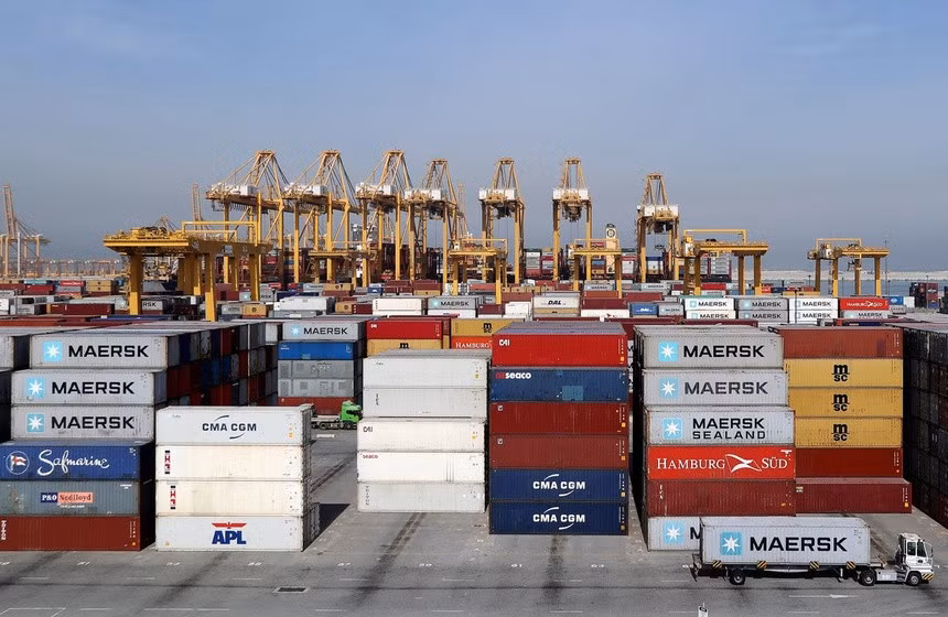 Xuất khẩu của Trung Quốc đã tăng với tốc độ chậm nhất trong vòng 4 tháng. Ảnh: Reuters.
