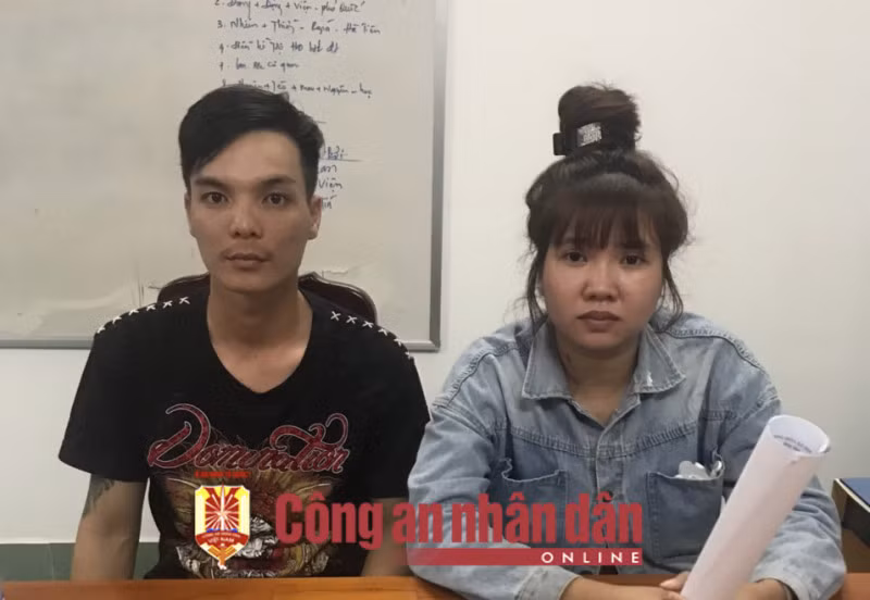 2 đối tượng Cao Văn Hoài và Võ Ngọc Trăm.