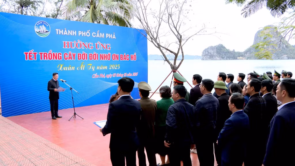 TP Cẩm Phả phát động Tết trồng cây đời đời nhớ ơn Bác Hồ,