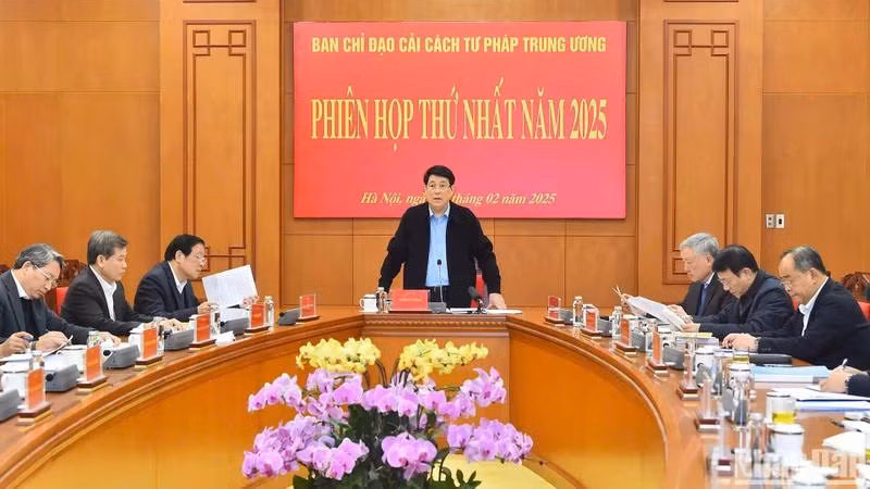 Chủ tịch nước Lương Cường chủ trì họp Ban chỉ đạo Cải cách tư pháp Trung ương.
