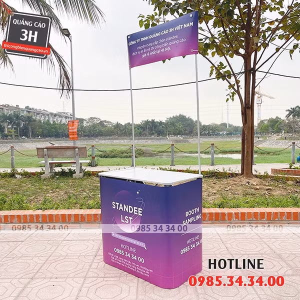 Và đừng quên kết hợp với standee để gia tăng hiệu quả quảng bá thương hiệu nhé!