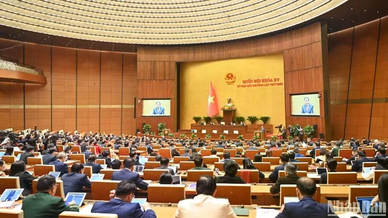 Quang cảnh phiên khai mạc. (Ảnh: DUY LINH)