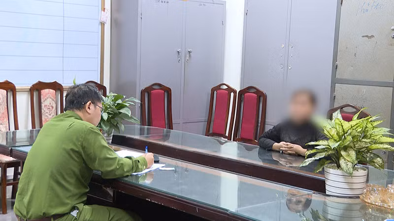 Đinh Thị Nhiền làm việc tại Cơ quan Công an.