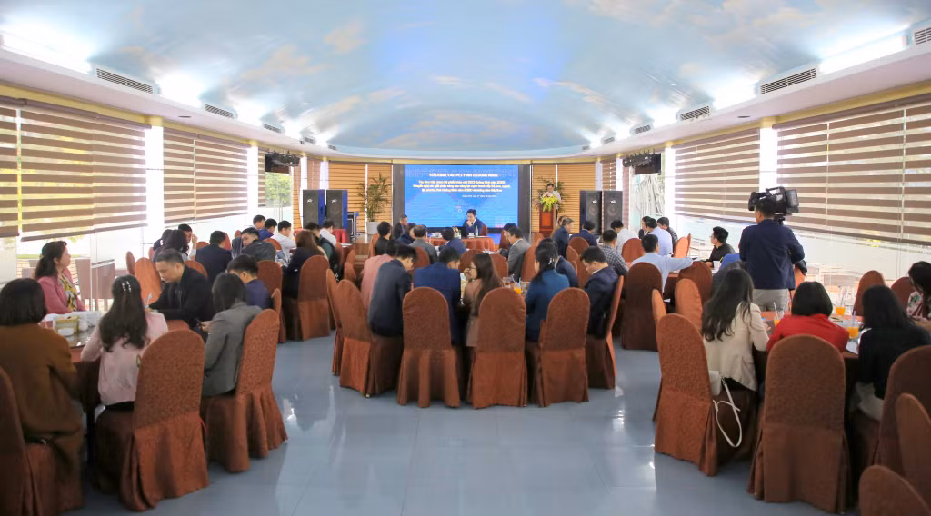 Quang cảnh chương trình tọa đàm về DDCI do IPA phối hợp với Hiệp hội Doanh nghiệp tỉnh tổ chức.