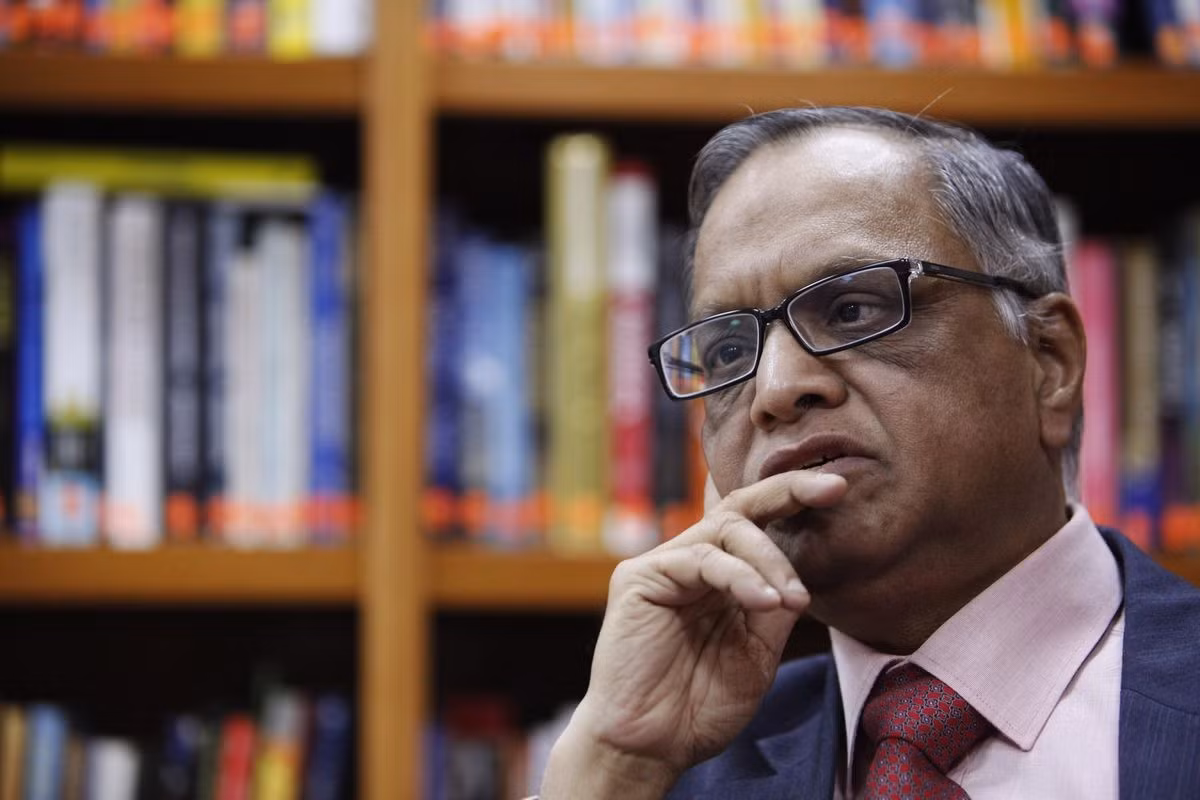 Tỉ phú Ấn Độ N.R. Narayana Murthy - bố vợ tân Thủ tướng Anh Rishi Sunak. Ảnh: Reuters