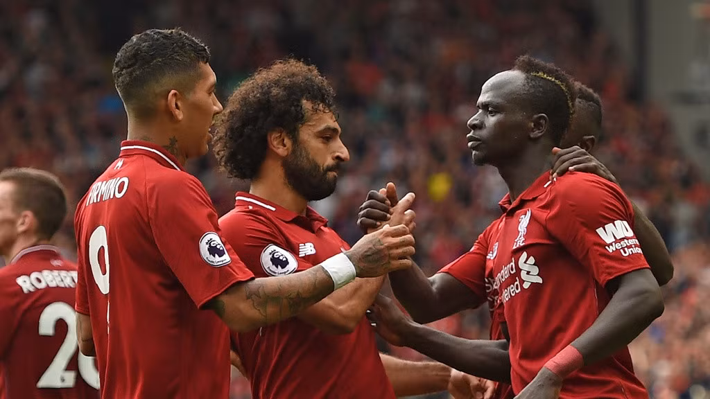 Mất Mane, bộ ba tấn công của Liverpool không còn hùng mạnh như xưa. Ảnh: Reuters.