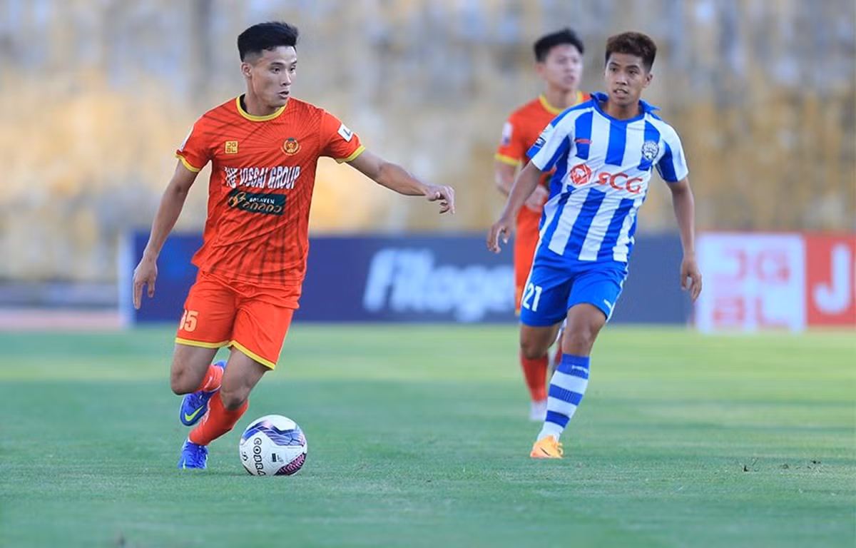 CLB Công An Nhân Dân thăng hạng V-League sau bốn năm thi đấu tại Hạng Nhất Quốc gia. (Ảnh: VPF)
