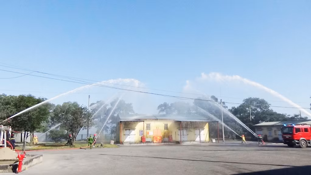 Ngày 29/8/2022, Công ty Than Mạo Khê tổ chức diễn tập phương án chữa cháy và cứu nạn cứu hộ tại mặt bằng sân công nghiệp mức +17.