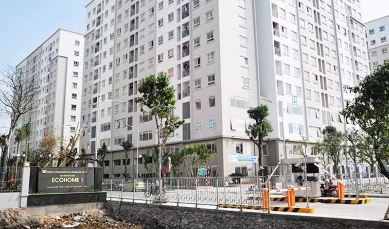 Khu nhà ở xã hội Ecohom 1. Ảnh: NGUYỆT ANH