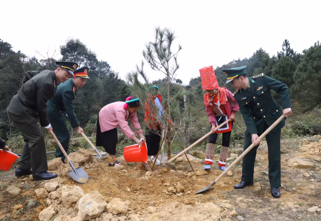Trong ngày phát động tết trồng cây xuân Giáp thìn năm 2024, các xã, thị trấn đơn vị cơ quan trên địa bàn huyện trồng 6000 cây phân tán và 5 ha rừng tập trung.