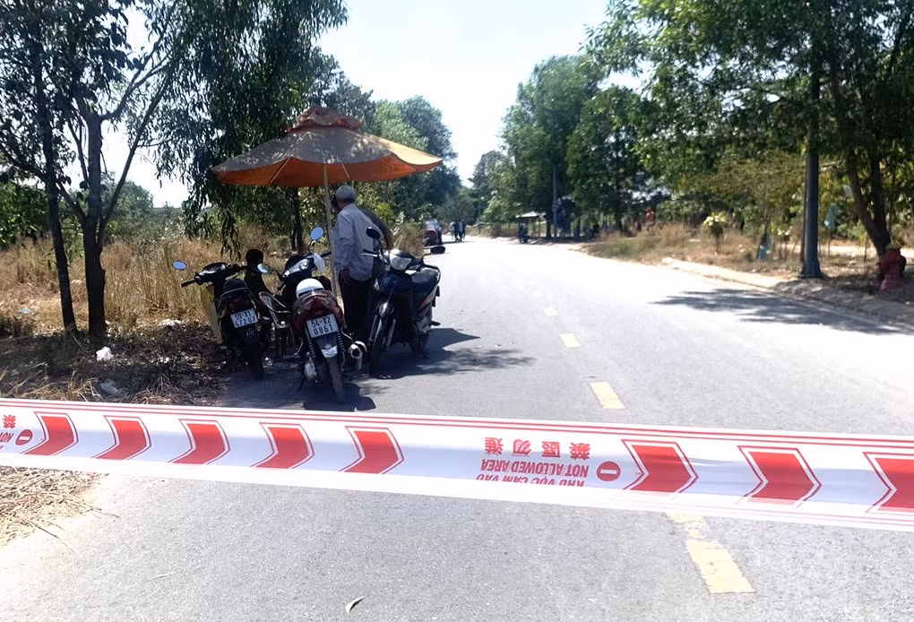 Khu vực phát hiện thi thể cô gái (Ảnh: Thuận Thiên).