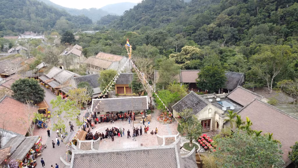 Chương trình “Làng Việt - Tết xưa” năm 2024 được tổ chức tại Đình Làng Nương (xã Thượng Yên Công, TP Uông Bí).