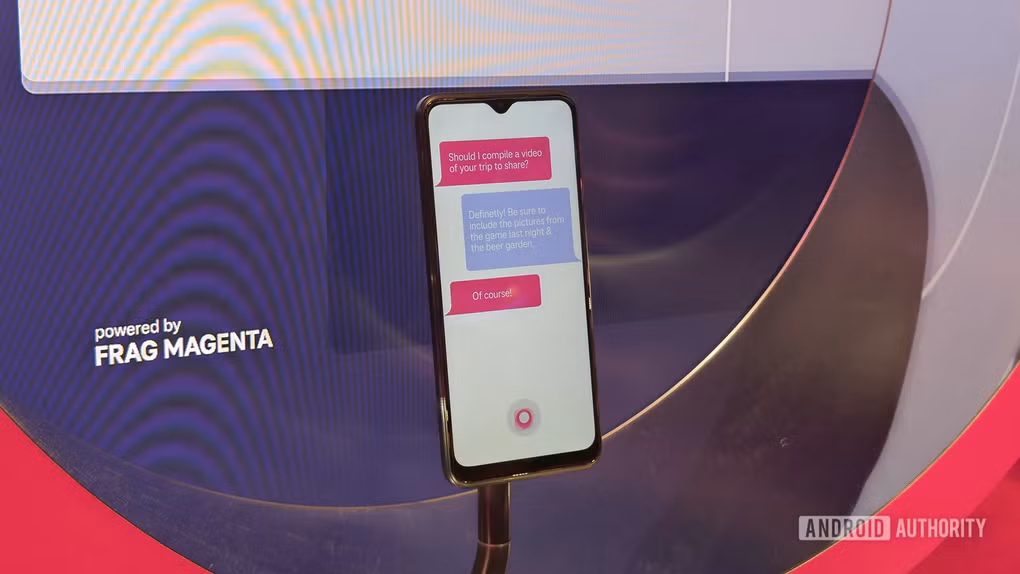 Chiếc smartphone của Deutsche Telekom hoạt động hoàn toàn dựa trên trợ lý ảo AI, không cần phải cài đặt thêm bất kỳ ứng dụng nào khác (Ảnh: Android Authority).