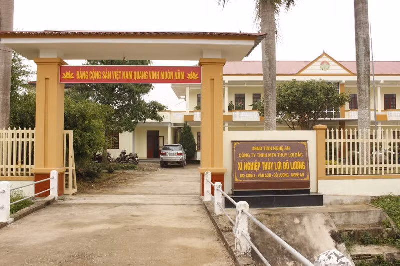 Xí nghiệp Thủy lợi Đô Lương nơi xảy ra vụ việc. Ảnh: Trọng Đại