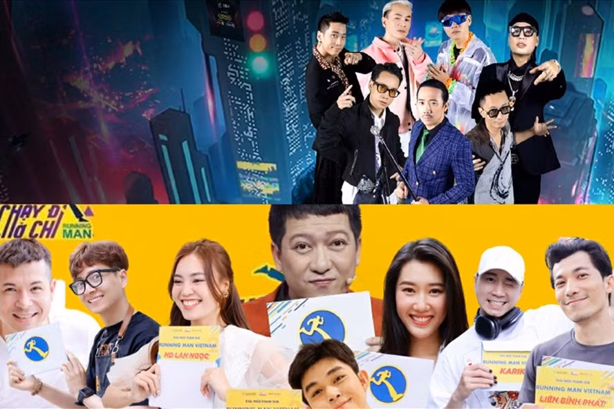 Rap Việt và Running Man mùa 2 đối diện với những lời khen chê. Ảnh: NSX.