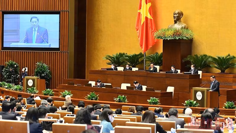 Thủ tướng Chính phủ trả lời chất vấn của đại biểu Quốc hội, ngày 12/11. Ảnh: LINH NGUYÊN