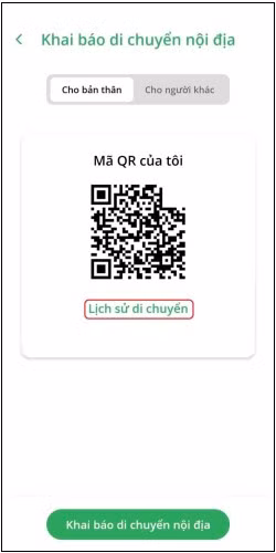 Bước 3: Chọn “Khai báo di chuyển nội địa”.