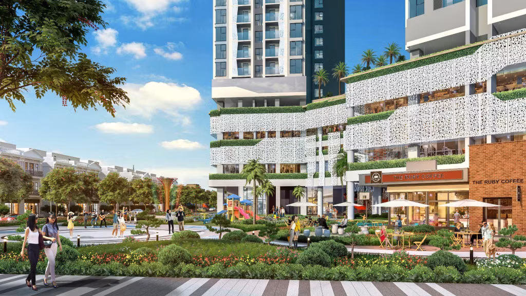 Hệ thống tiện ích cảnh quan được thiết kế bởi West Green Design.