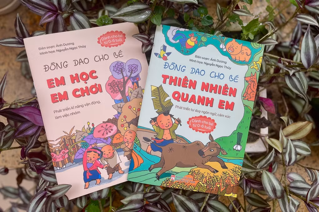 Bộ sách "Đồng dao cho bé" (Ảnh: NXB Phụ nữ Việt Nam).
