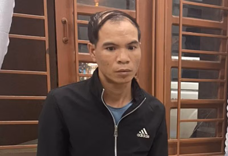 Đối tượng Đặng Thành Vĩ tại thời điểm bị khởi tố, bắt tạm giam.