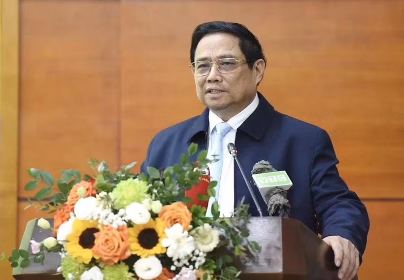 Thủ tướng Phạm Minh Chính kết luận hội nghị. (Ảnh: Dương Giang/TXVN)