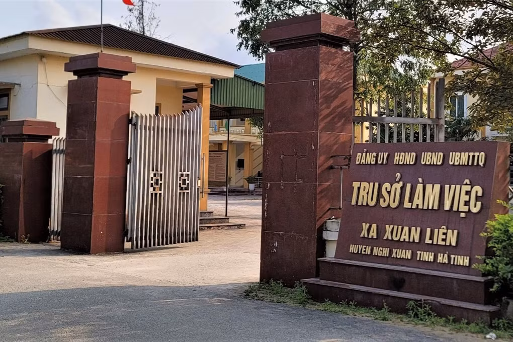 Trụ sở xã Xuân Liên - nơi ông Phan Danh Thắng làm việc (Ảnh: Văn Nguyễn).