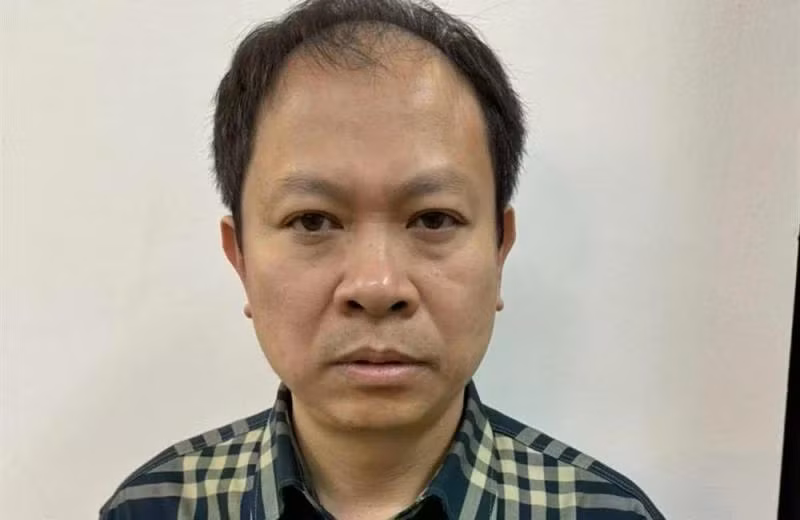 Bị can Lã Tuấn Hưng. (Nguồn: Trang thông tin điện tử Bộ Công an)