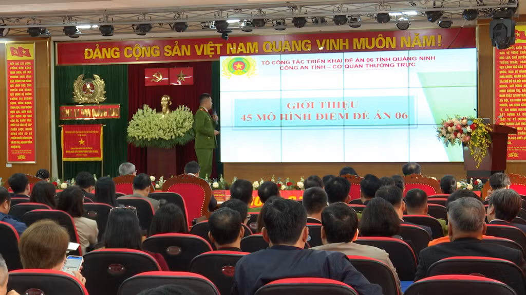 Giới thiệu 45 mô hình điểm Đề án 06 tại Hội nghị.