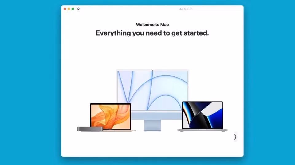 Tham khảo hướng dẫn sử dụng. Khác với thế hệ cũ, các mẫu MacBook ra mắt gần đây không còn sách hướng dẫn sử dụng trong hộp. Thay vào đó, chúng được tích hợp vào thiết bị thông qua ứng dụng Help. Người dùng có thể truy cập thông qua nút Help trên menu bar. Trong cửa sổ mới hiện lên, nhấn nút Table of Contents để xem mục lục và hướng dẫn tương ứng. Ảnh: Foundry.