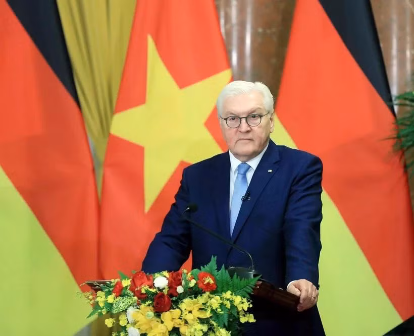 Tổng thống Cộng hòa Liên bang Đức Frank-Walter Steinmeier. (Ảnh: Thống Nhất/TTXVN)