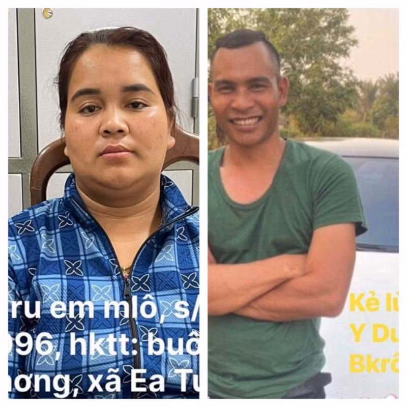 Y Dương Bkrông và H’Ru Em Mlô bị Cơ quan CSĐT truy nã đặc biệt về tội "Lừa đảo chiếm đoạt tài sản".