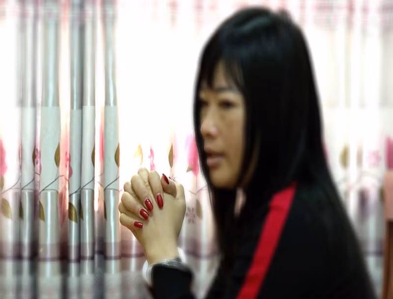 Đối tượng môi giới Nguyễn.T.N tại Cơ quan điều tra.