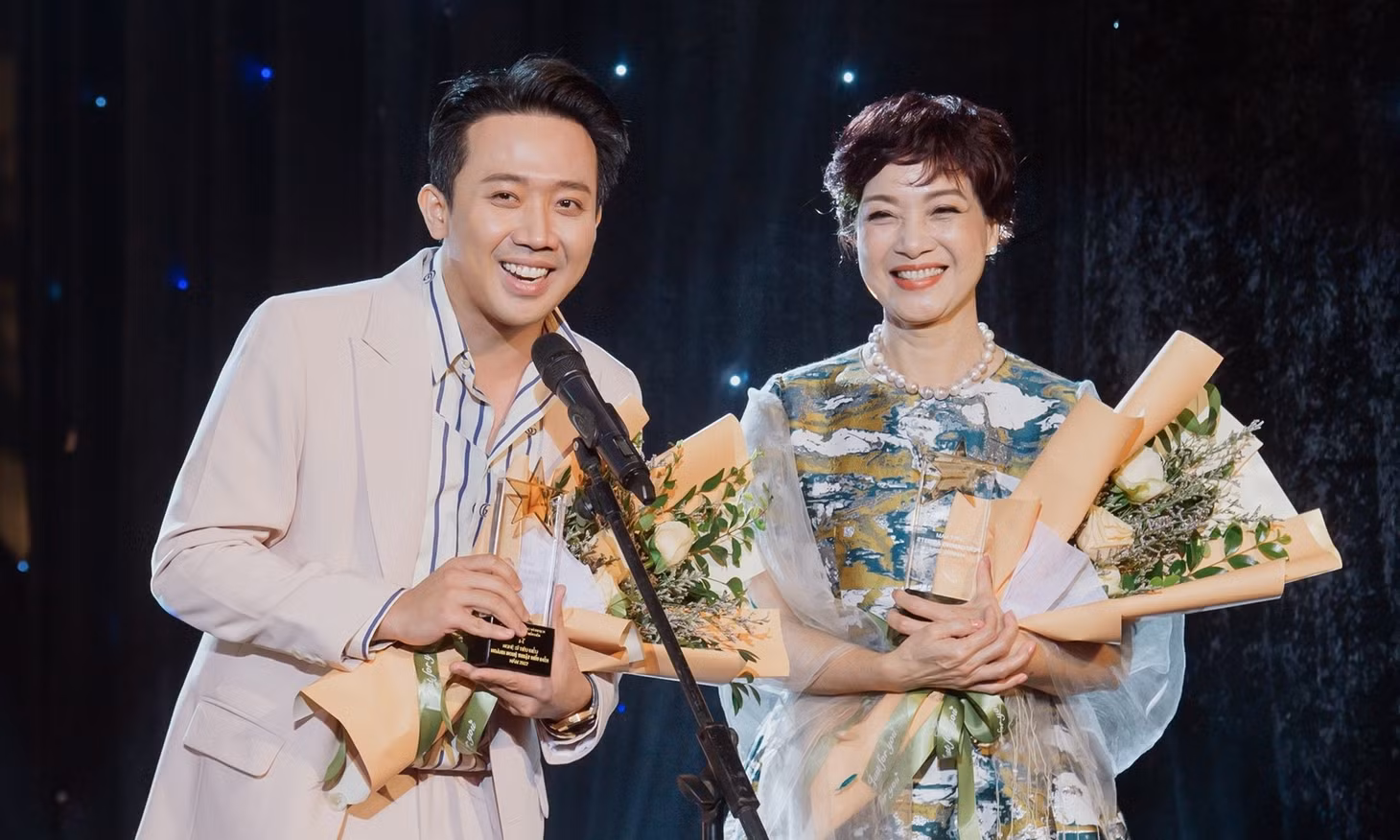 NSND Lê Khanh trong Chương trình “Vinh danh nghệ sĩ tiêu biểu lĩnh vực nghệ thuật biểu diễn năm 2022”. Ảnh: Nhân vật cung cấp