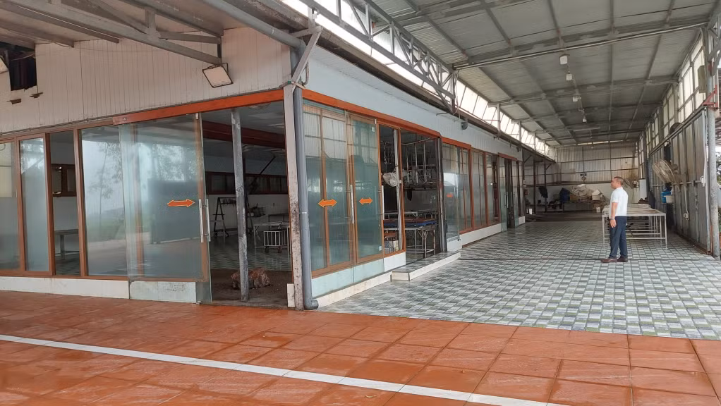 Cơ sở giết mổ gia súc của ông Đinh Văn Hùng tại thôn 8, xã Sông Khoai, TX Quảng Yên.