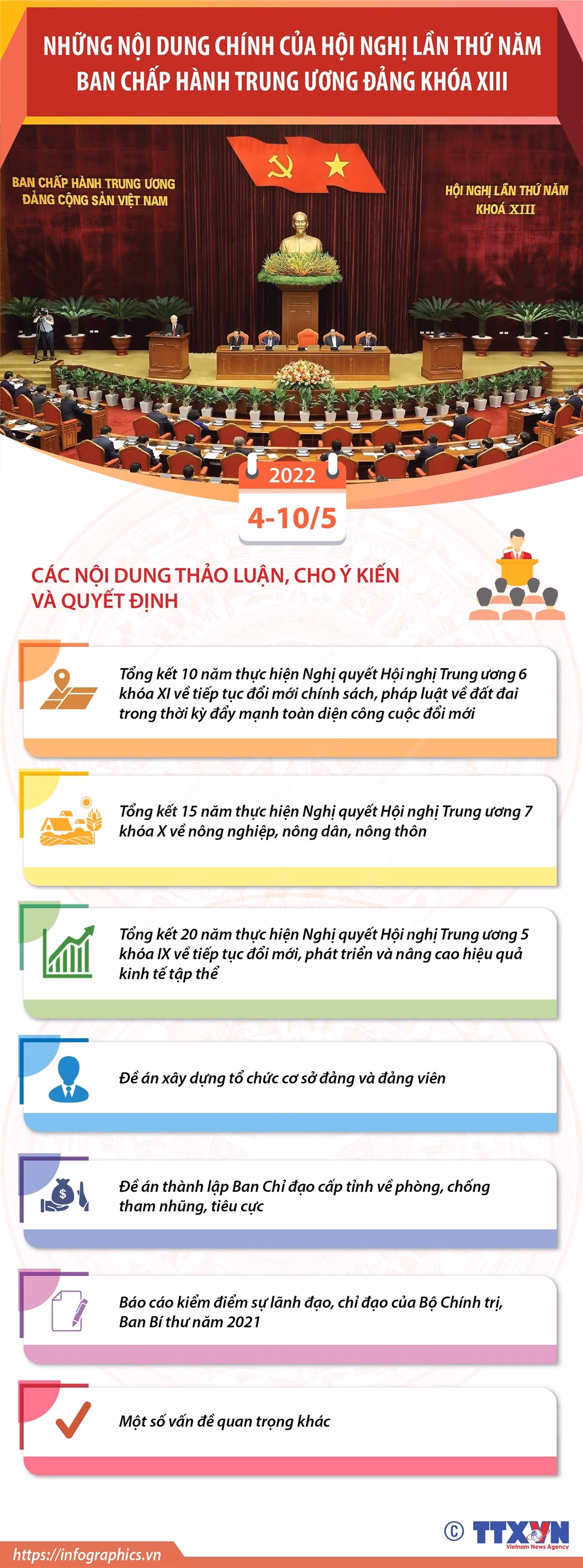 Những nội dung chính của Hội nghị lần thứ năm Ban Chấp hành Trung ương Đảng khóa XIII ảnh 1