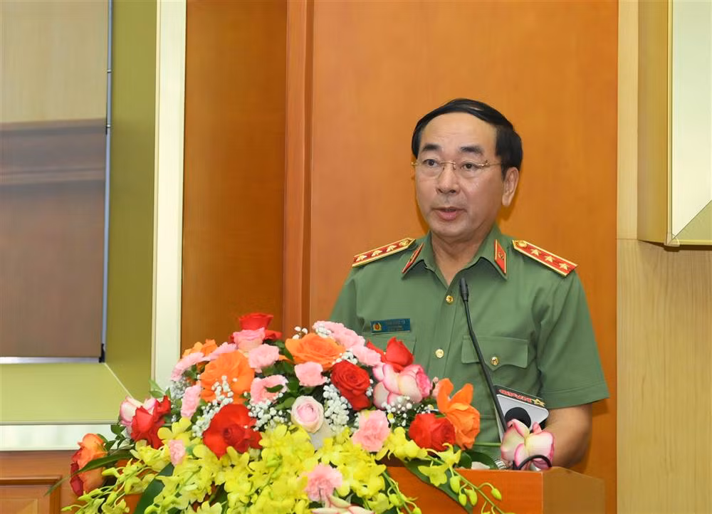 Thứ trưởng Trần Quốc Tỏ phát biểu tại Hội nghị.