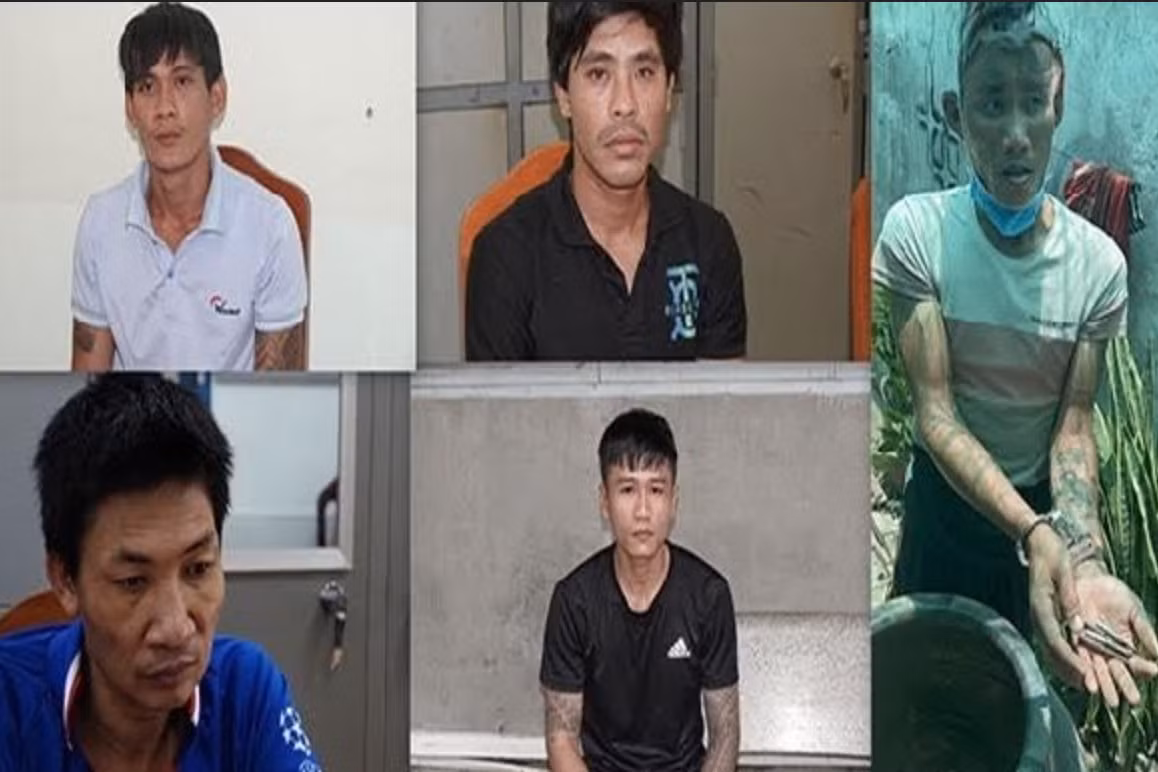Nhóm 5 bị can bị cơ quan điều tra bắt giữ, khởi tố. Ảnh: CACC