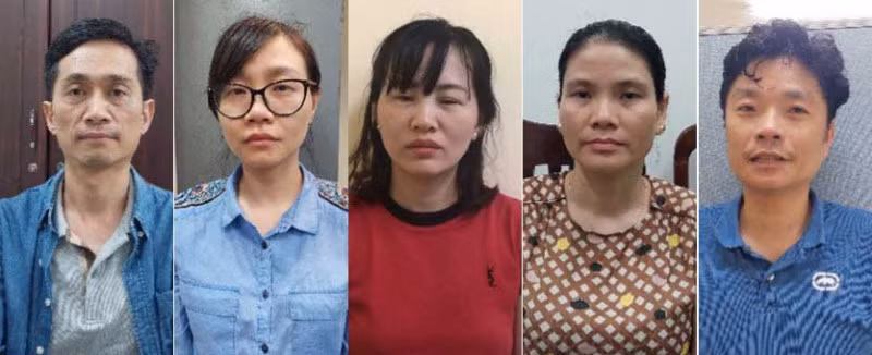 Cơ quan An ninh điều tra Công an TP Hà Nội đã ra quyết định khởi tố vụ án hình sự, khởi tố bị can và lệnh tạm giam đối với 5 bị can trên.