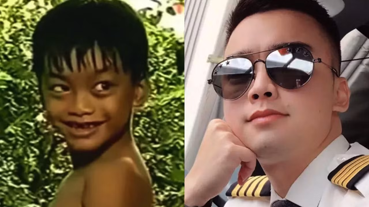 Hà Duy từng rất nổi tiếng khi còn nhỏ. Khi trưởng thành, anh không theo nghiệp diễn mà trở thành phi công chuyên nghiệp. Ảnh: Chụp màn hình