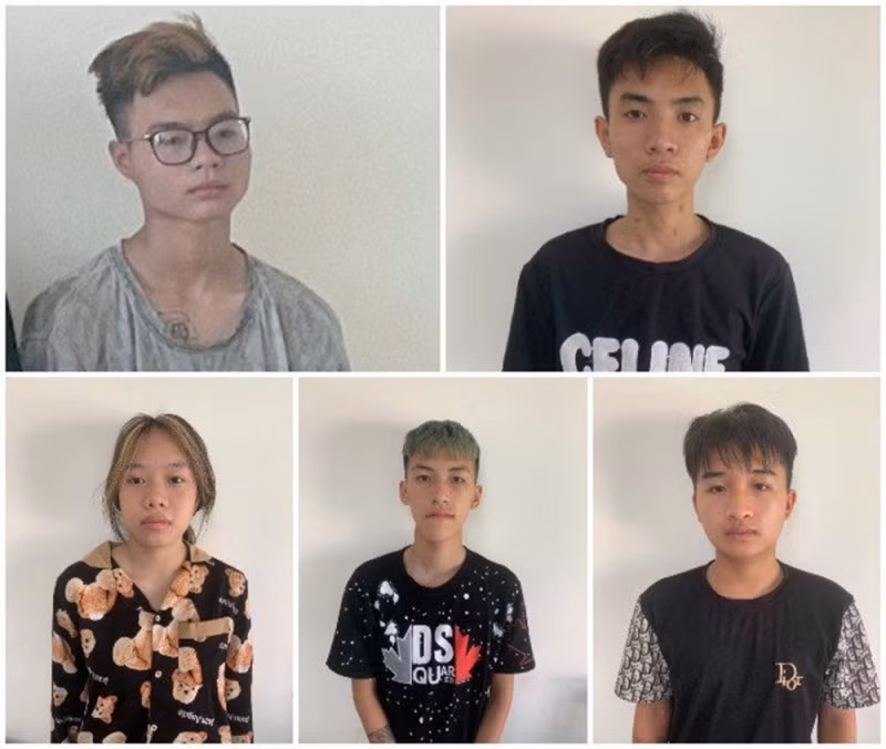 Các đối tượng bị bắt giữ.