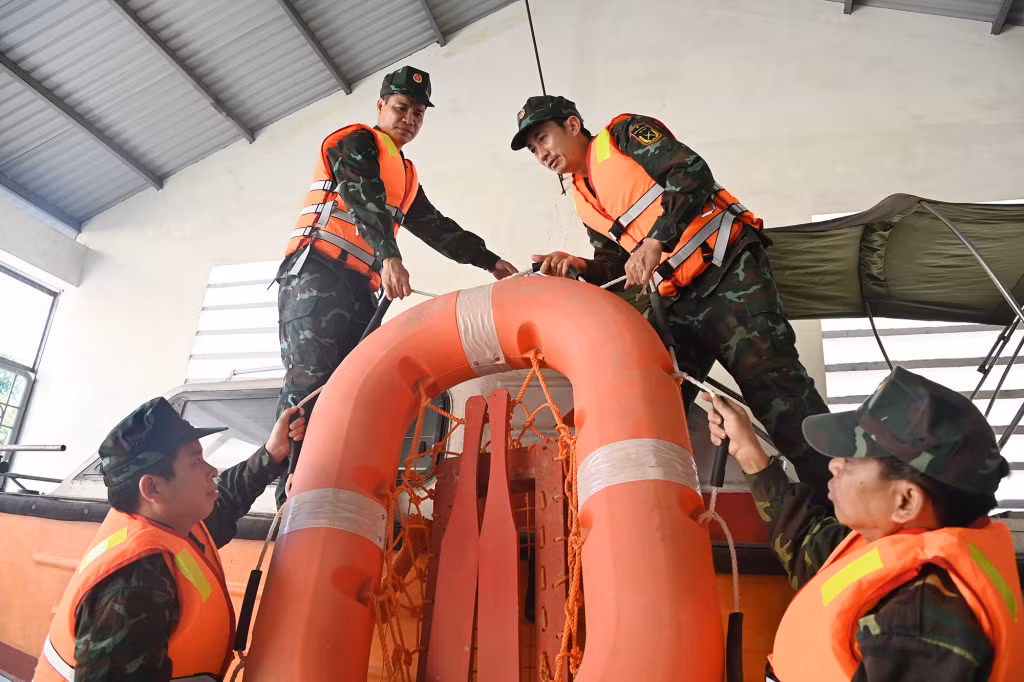 LLVT huyện Hải Hà chủ động ứng phó bão.